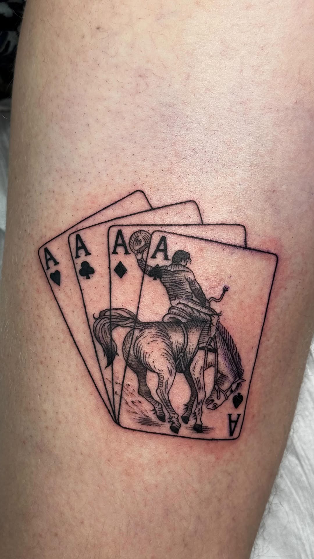 Linework tattoo by Von Bad Kid Ink
