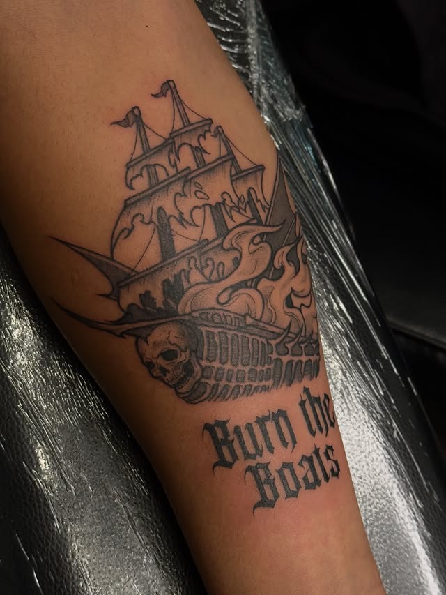 Custom tattoo by Von Bad Kid Ink Toronto